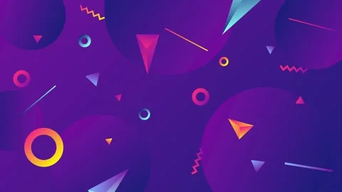 Geometric loop video Stock Footage 289182011