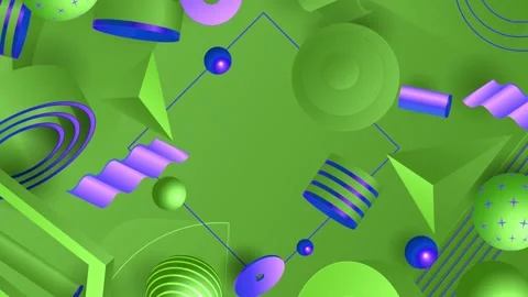 Geometric loop video Video stock 289182840