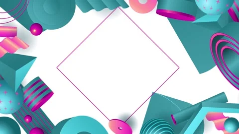 Geometric loop video Stock Footage 289182892