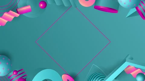 Geometric loop video Stock Footage 289182897