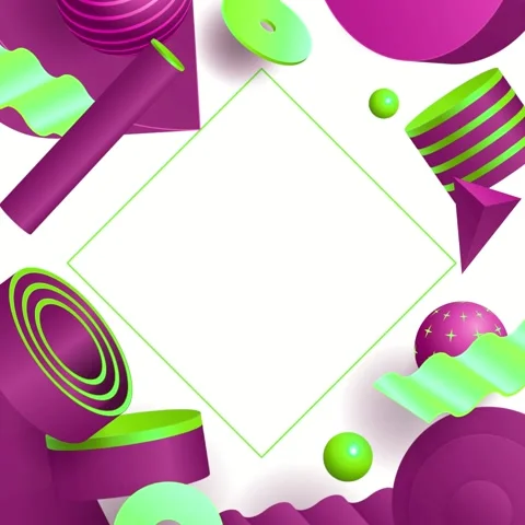 Geometric loop video Stock Footage 289183032