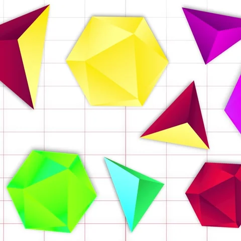 Geometric loop video Stock Footage 289184021