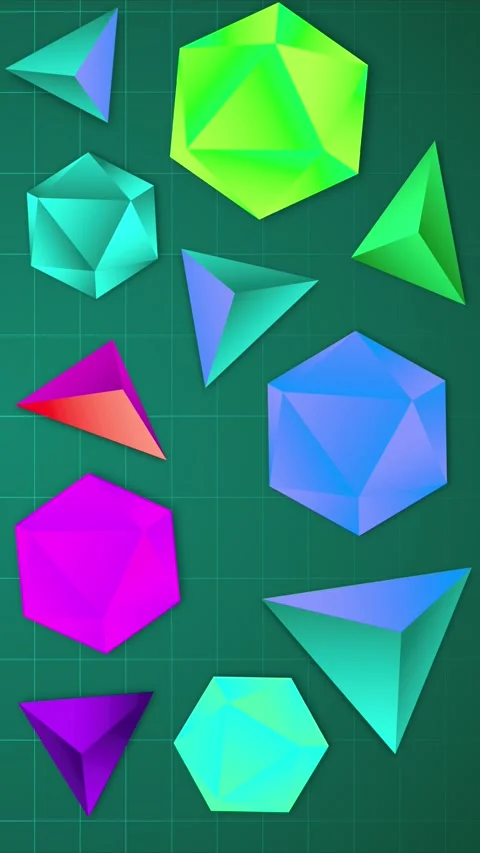 Geometric loop video Stock Footage 289184326