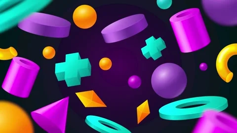 Geometric loop video Stock Footage 289265720