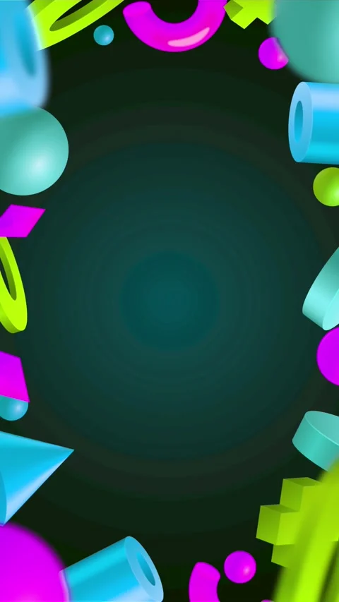 Geometric loop video Stock Footage 289266226