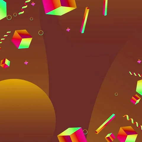 Geometric loop video Stock Footage 289266373