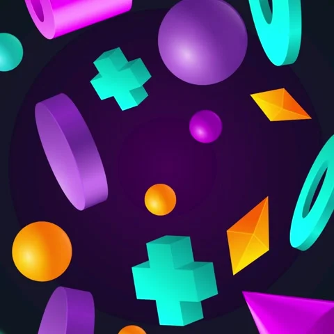 Geometric loop video Stock Footage 289267566