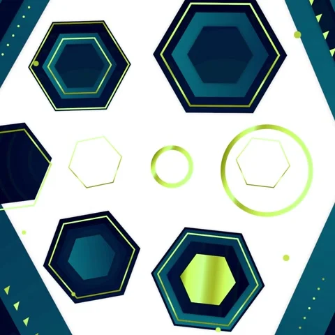 Geometric loop video Stock Footage 289502504