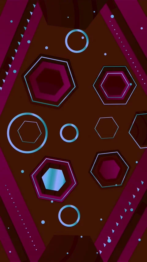 Geometric loop video Stock Footage 289502698