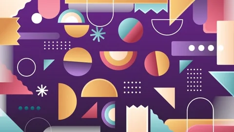 Geometric loop video Stock Footage 289502811