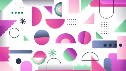 Geometric loop video Video stock 289502937