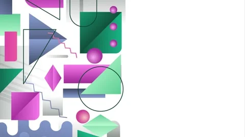Geometric loop video Stock Footage 289503570