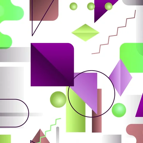 Geometric loop video Stock Footage 289503714