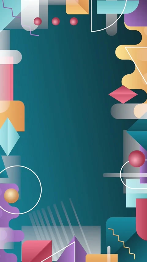 Geometric loop video Stock Footage 289503829