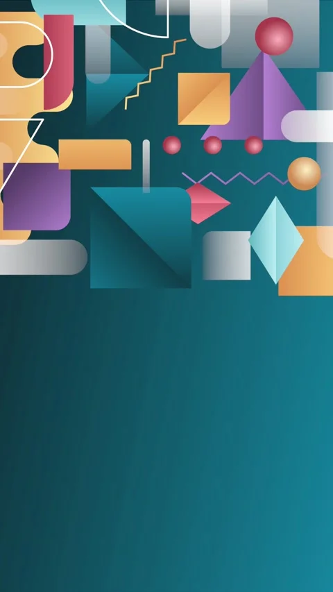 Geometric loop video Stock Footage 289503933