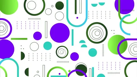 Geometric loop video Stock Footage 291246637