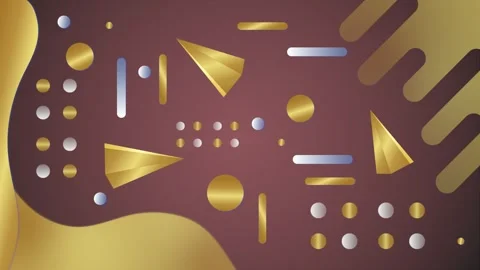 Geometric loop video Stock Footage 292357617