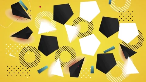 Geometric loop video Stock Footage 292985407
