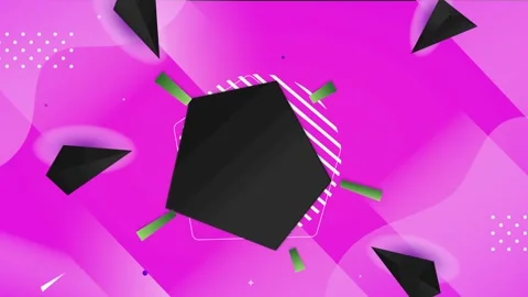 Geometric loop video Stock Footage 292985423