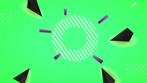 Geometric loop video Stock Footage 292985500