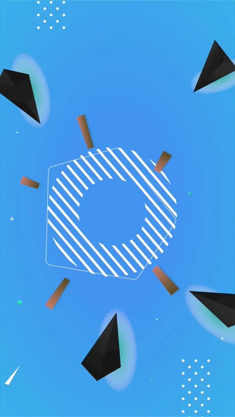 Geometric loop video Stock Footage 292986090