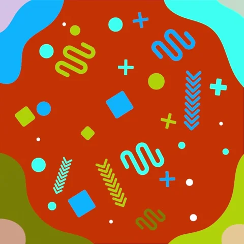 Geometric loop video Stock Footage 294877098