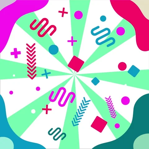 Geometric loop video Stock Footage 294878208