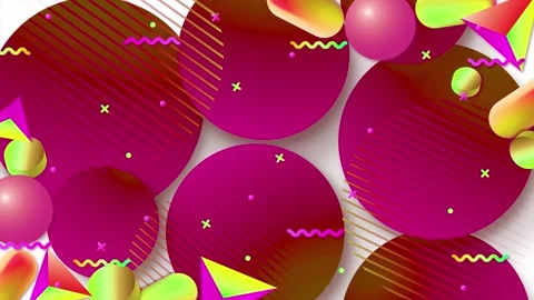 Geometric loop video Video stock 295242876