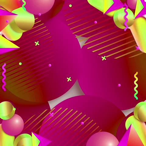 Geometric loop video Stock Footage 295242966