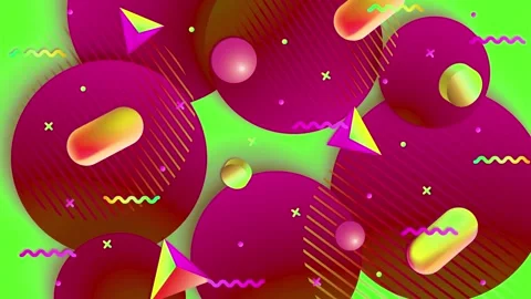 Geometric loop video Stock Footage 295410541