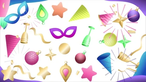 Geometric loop video Stock Footage 295412747