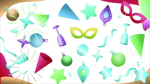 Geometric loop video Stock Footage 295412794