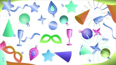 Geometric loop video Stock Footage 295412894