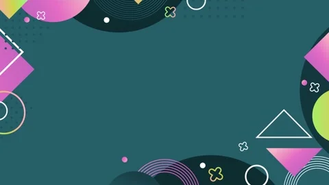 Geometric loop video Stock Footage 295742329