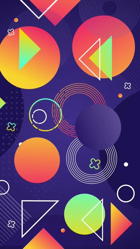 Geometric loop video Video stock 295742551