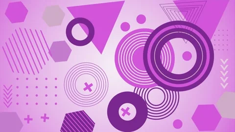 Geometric loop video Stock Footage 295744101