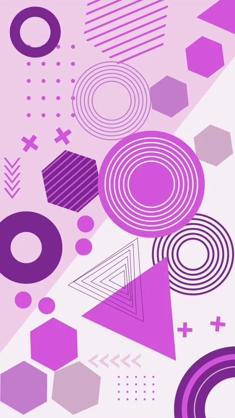 Geometric loop video Stock Footage 295744370