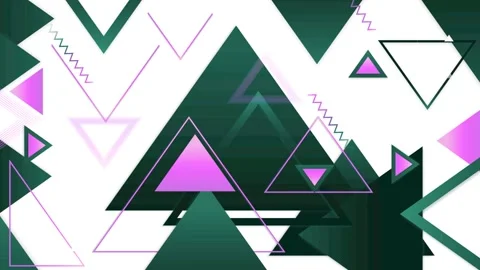 Geometric loop video Stock Footage 296211796