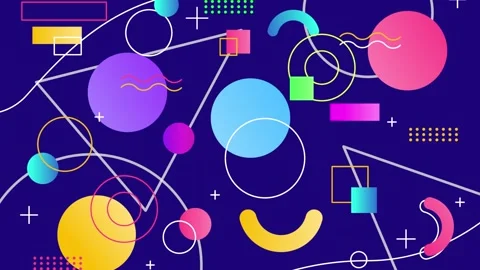 Geometric loop video Stock Footage 299486210