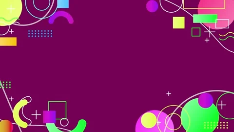 Geometric loop video Stock Footage 299486428