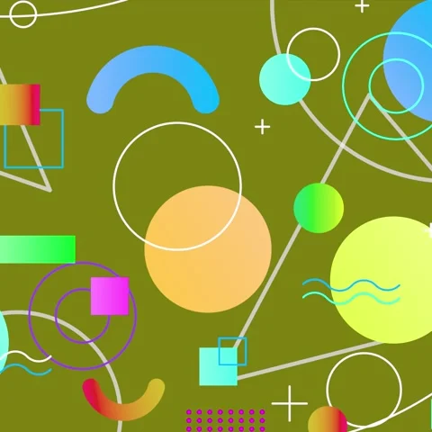 Geometric loop video Stock Footage 299486940