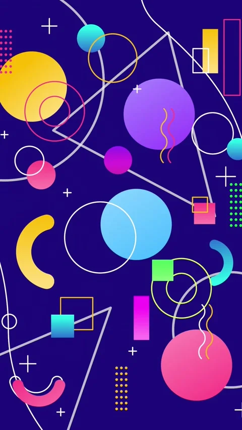 Geometric loop video Stock Footage 299487202