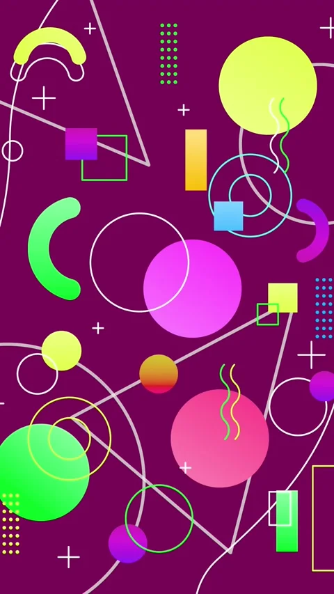 Geometric loop video Video stock 299487326