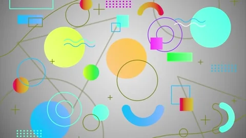 Geometric loop video Stock Footage 299487956