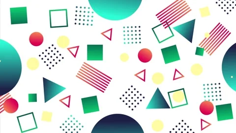 Geometric loop video Video stock 299879422