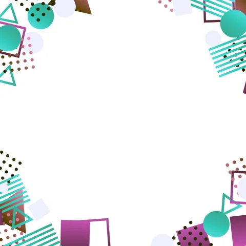 Geometric loop video Stock Footage 299879713