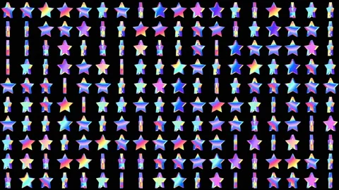 Geometric looped pattern  for abstract disco background. Stock Footage 107547240