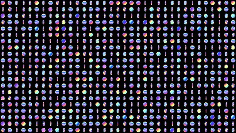 Geometric looped pattern for abstract disco background. Stock Footage 107596790