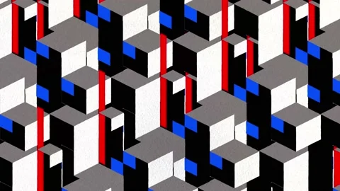 Geometric Looping 4k Clip Stock Footage 130898730