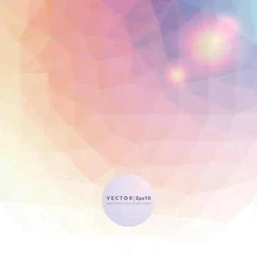 Geometric low poly background in pastel colors. Ilustración de archivo